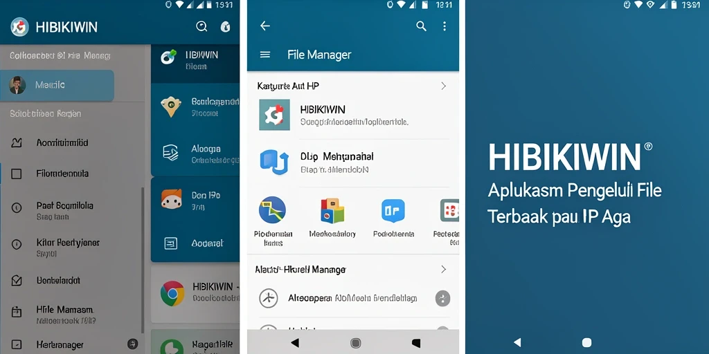 Tampilan antarmuka HIBIKIWIN yang sederhana dan fungsional.