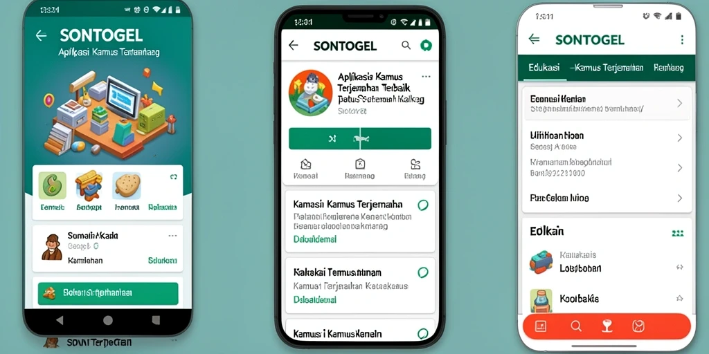 Antarmuka aplikasi SONTOGEL yang user-friendly untuk terjemahan.