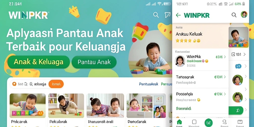 Antarmuka aplikasi WINPKR untuk pemantauan anak yang mudah digunakan.