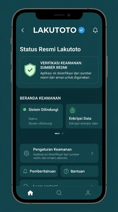 Tampilan kanal resmi lakutoto